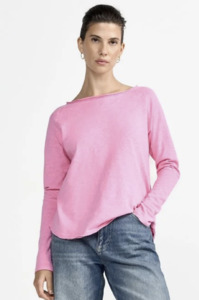 Rich And Royal: RICH AND ROYAL - ORGANIC JERSEY LONG SLEEVE PINK RADIANCE