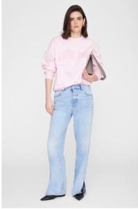 Jackets: ANINE BING - SPENCER SWEATSHIRT IN PALE PINK