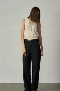 New: ALEGER - 180 CASHMERE CLASSIC TANK IN PEARL SHELL