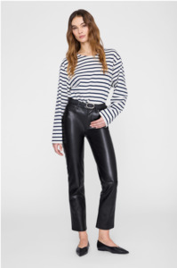 ANINE BING - NEWTON TEE NAVY STRIPE