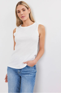 VELVET - TAURUS TANK IN WHITE