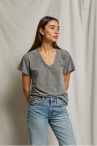 Shirts Tops: PERFECT WHITE TEE - HENDRIX HEATHER GREY