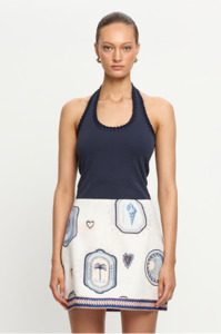 Kivari: KIVARI - RHEA HALTER NAVY