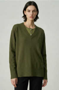 ALEGER- 494 CASHMERE V IN OLIVE