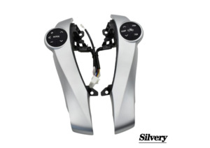 Miscellaneous: Silver steering wheel control buttons for Toyota Prius / Prius C / Aqua Car-styling Including Installation