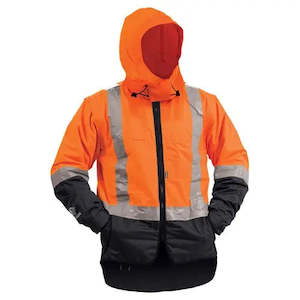 Workwear: JACKET STAMINA DAY/NIGHT ZIP OFF SLEEVES ORANGE/NAVY or YELLOW/NAVY