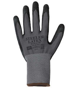 Gloves: JB's STEELER CRINKLE LATEX GLOVE (12PK)