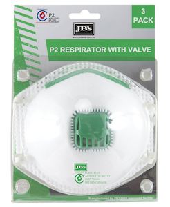 JB's BLISTER (3PC) P2 RESPIRATOR WITH VALVE