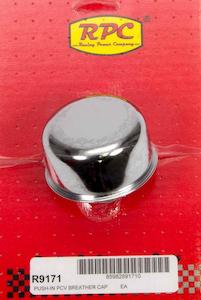 RPC Chrome Steel Push-In Breather 2-3/4" Dia with 3/4" Neck (RPCR9171)