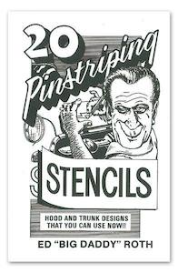 Memorabilia Novelties Gifts: Mooneyes 20 Pinstriping Stencils (MNRB02BKPS)