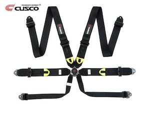 Interior: CUSCO FIA 6 Harness 3" Standard Black Universal Fit