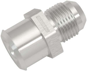 Air Filtration: Aeroflow Push In Valve Cover Breather Adapter -10AN Connect AN fitting to Rocker Covers with a rubber grommet, Silver Finish (AF77-2010)