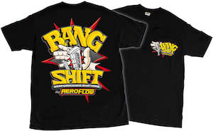 Aeroflow Bang Shift Black Medium T-Shirt Bang Shift Logo (AFBSSHIRT-M)