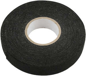 Aeroflow Fleece Tape 19mm Wide x 25 Meter Roll - Black Finish Adhesive Back Elec&hellip;