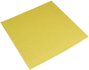 Aeroflow Aluminium Embossed Heat Shield - Gold Finish 12" x 12" (304.80mm x 304.&hellip;