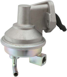 Fuel System: Aeroflow Small Block Chev Mechanical Fuel Pump No Vapor Return, Zinc Plate Silver Finish (AF49-1300)