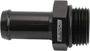 Aeroflow ORB to Barb Fitting - Black -10 ORB to 5/8" (15.9mm) Barb (AF414-10-10BLK)