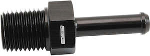 Aeroflow Male NPT to Barb Straight Adapter 1/4" to 1/4" Black Finish (AF841-04-04BLK)
