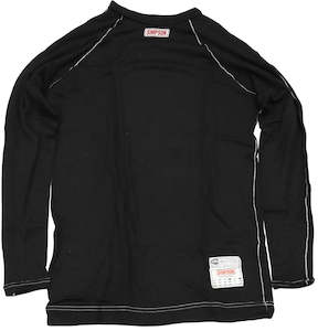 Simpson Memory Fit Long SleeveTop XX-Large, Full Length Black Top, SFI Approved (SI20123ZK)
