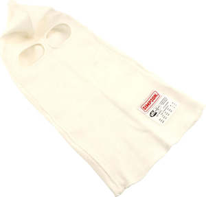 Safety Equipment: Simpson Nomex SFI White Headsock with Dual Eyeport (SI23003)