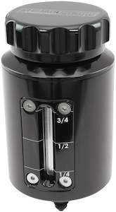 Aeroflow Brake & Clutch Reservoir with Sight Glass, Black -3AN Outlet, 120ml (4o&hellip;