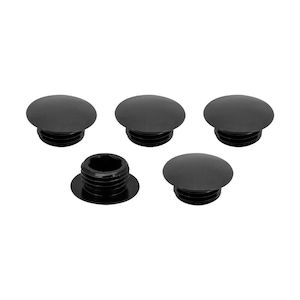 Street Pro Wheel Lug Nut Block Off Caps, M12 x 1.50, Billet Aluminium, Black, Se&hellip;