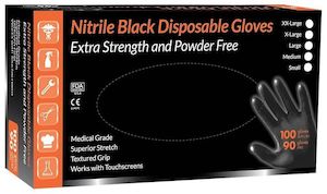Products: Black Nitrile Gloves 100s Extra Large FAST Limited