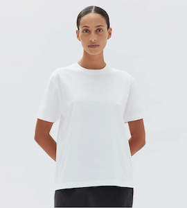 Assembly Label | Womens Organic Base Tee | White