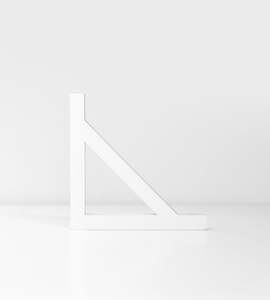 Father Rabbit Goods | Single Shelf Bracket | White