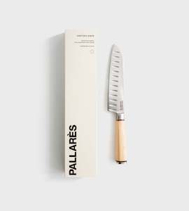 Pallares | Boxwood | Santoku Professional Knife | 17cm Stainless Steel Blade