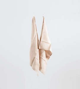 Tea Towel: Home Lab | 100% French Linen Tea Towel | Set 2 | Latte