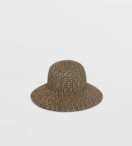 Hat: Sophie So Shady Hat Natural Monochrome