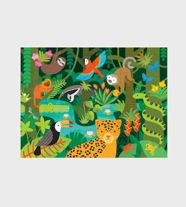 Games Puzzles: Petit Collage | Wild Rainforest | Floor Puzzle