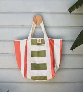 Tutto Tote | Vermilion + Olive