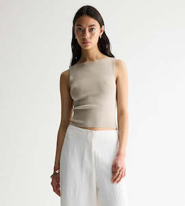 Elka Collective I Anouk Knit Top I Champagne