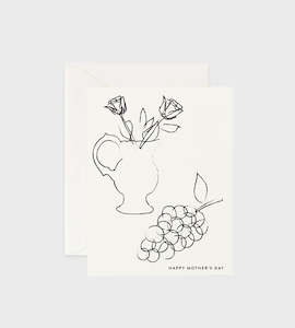 Father Rabbit Stationery | Card | Sketch Drawings Happy Mother's Day