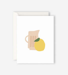 Mothers Day Cards: Father Rabbit Stationery | Jug with Lemon Card