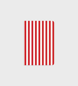 Father Rabbit Notebooks: Father Rabbit Stationery | Notebook | Nautical Red Stripe