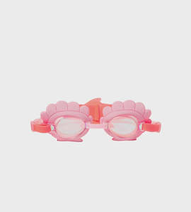 Baby Accessories: SunnyLife | Melody the Mermaid Mini Swim Goggles | Neon Strawberry