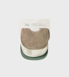 Baby Accessories: Nature Baby | Dribble Bibs 3 Pack | Natural / Nougat / Lily Pad