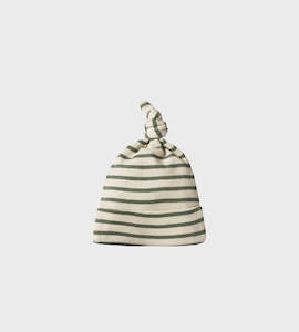 Nature Baby | Knotted Beanie Nettle Sailor Stripe 0-6 months