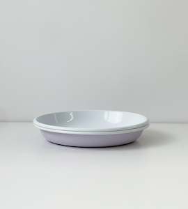 Enamelware | Shallow Pasta Plate | Lilac 24cm