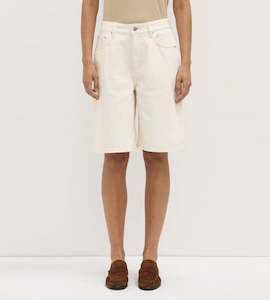 Assembly Label | Bermuda Denim Short | Ecru