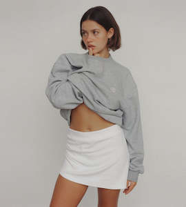 Skirts: Commonplace I Terry Skirt I White