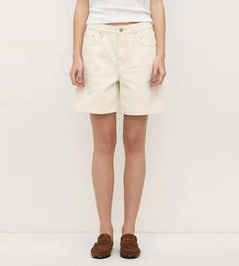 Assembly Label | Mid Rise Vintage Denim Short | Ecru