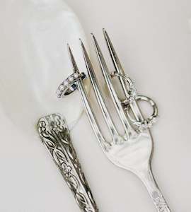 Festive Dressing: La Dailie | The Gracie Mini Pearl Hoops | Silver