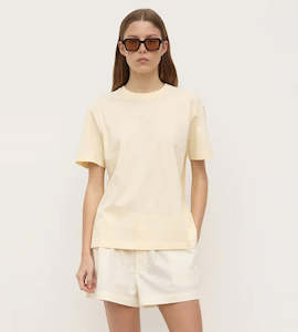 Assembly Label | Womens Organic Base Tee | Butter