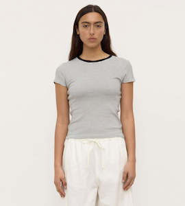 Assembly Label | Thelma Stripe Short Sleeve Tee | Black/White