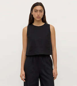 Assembly Label | Estelle Linen Top | Black