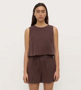 Assembly Label | Estelle Linen Top | Ganahce